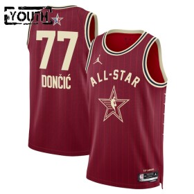 Maillot Enfant All-Star 2024 Western Conference Luka Doncic Rouge Swingman